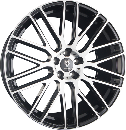 Mbdesign KV4 Schwarz Glänzend Poliert Alufelge 8.5x18 Zoll ET45 LK 5x112 ML75 – Bild 2
