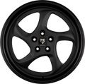 Mbdesign Turbo Stern Schwarz Stumpfmatt Bett Glanzschwarz Alufelge 8.5x19 Zoll ET45 LK 5x114.3 ML75