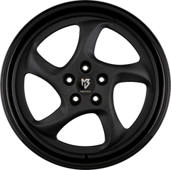 Mbdesign Turbo Stern Schwarz Stumpfmatt Bett Glanzschwarz Alufelge 8.5x19 Zoll ET45 LK 5x114.3 ML75