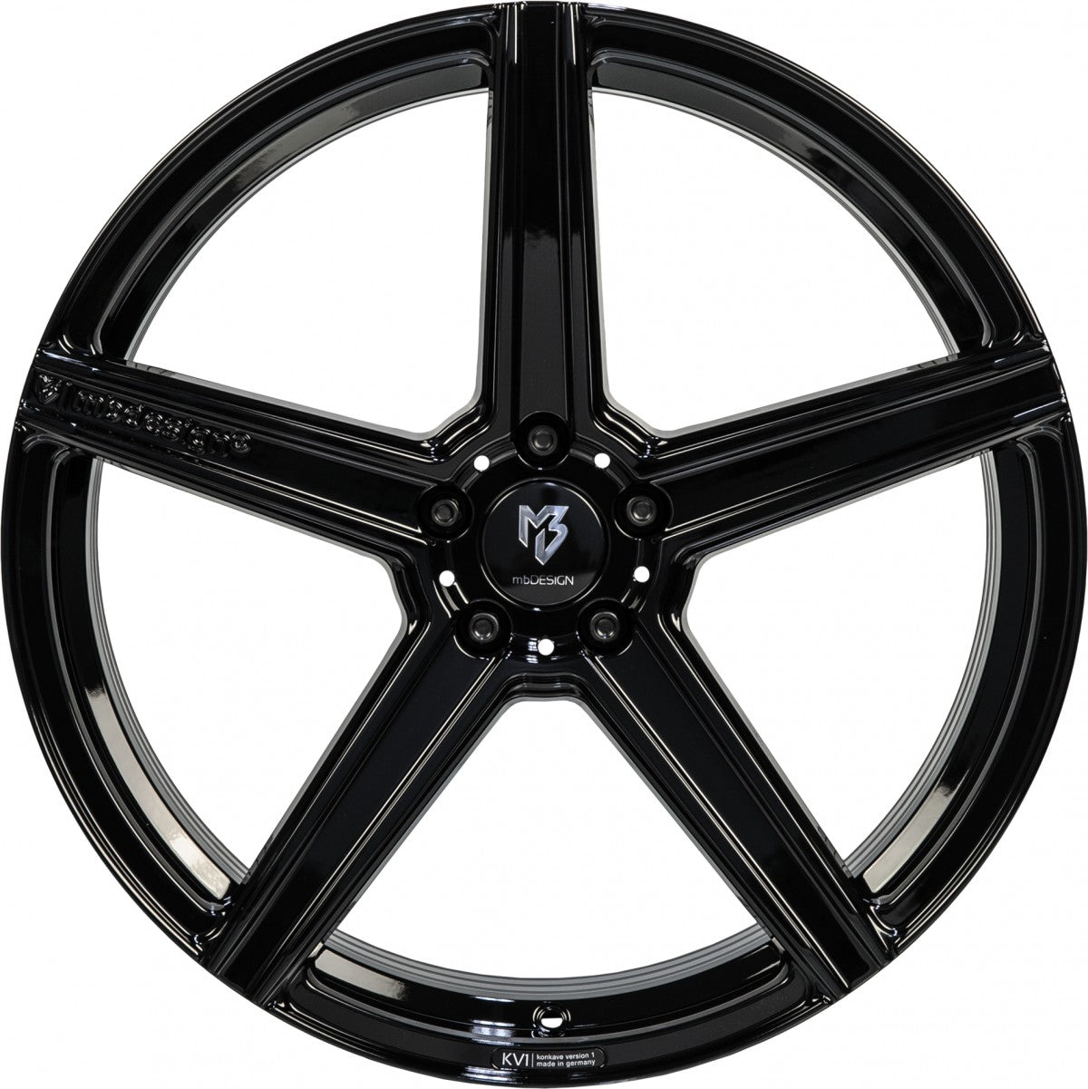 Mbdesign KV1 S schwarz glänzend Alufelge 8x21 Zoll ET35 LK 5x114.3 ML75 – Bild 2