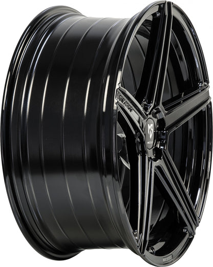 Mbdesign KV1 S schwarz glänzend Alufelge 8x21 Zoll ET35 LK 5x114.3 ML75 – Bild 4