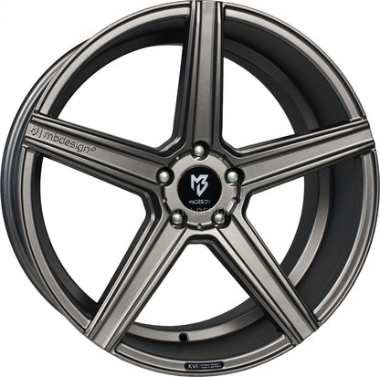 Mbdesign KV1 grau matt Alufelge 10x22 Zoll ET40 LK 5x127 ML71.55