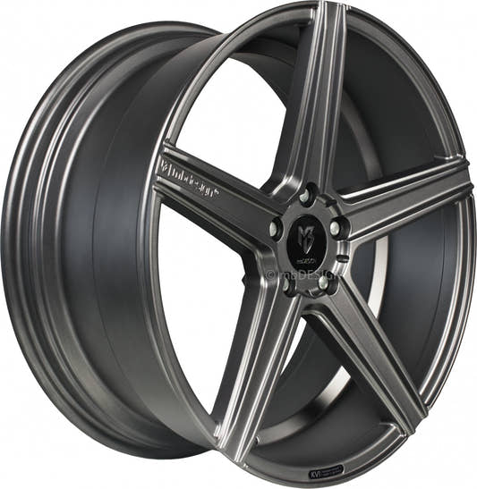 Mbdesign KV1 grau matt Alufelge 11x22 Zoll ET25 LK 5x115 ML75 – Bild 2