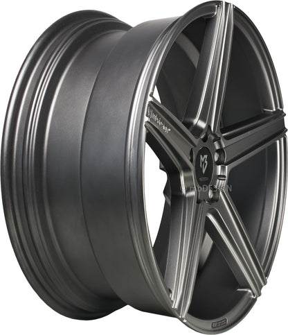 Mbdesign KV1 grau matt Alufelge 10x22 Zoll ET40 LK 5x127 ML71.55 – Bild 3
