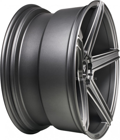 Mbdesign KV1 grau matt Alufelge 10x22 Zoll ET40 LK 5x127 ML71.55 – Bild 4