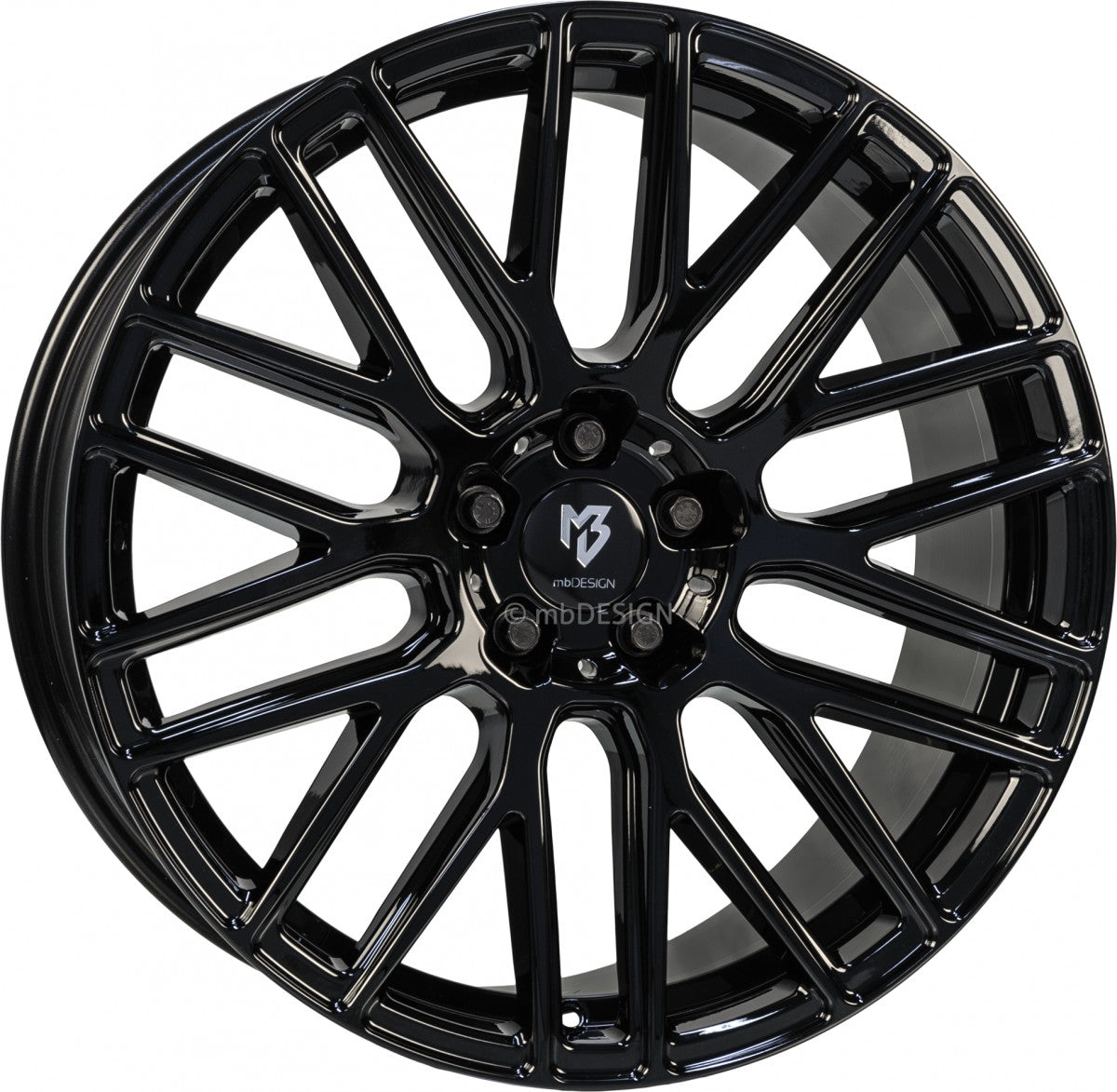 Mbdesign KV4 schwarz glänzend Alufelge 8.5x18 Zoll ET55 LK 5x120 ML65.1