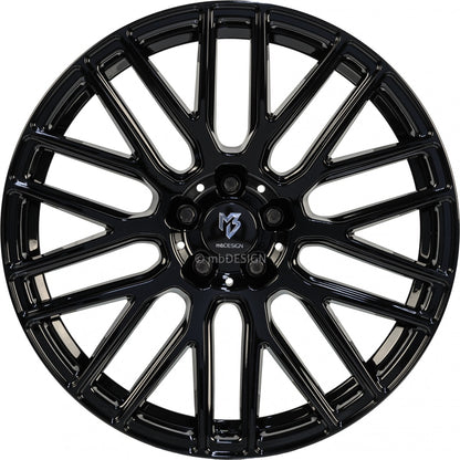 Mbdesign KV4 schwarz glänzend Alufelge 8.5x18 Zoll ET55 LK 5x120 ML65.1 – Bild 2