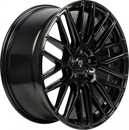 Mbdesign KV4 schwarz glänzend Alufelge 8.5x18 Zoll ET55 LK 5x120 ML65.1 – Bild 3