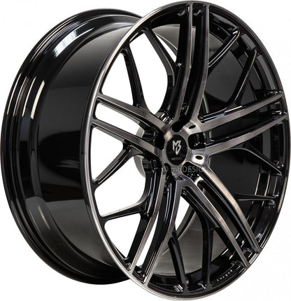 Mbdesign SF1 schwarz smoke poliert Alufelge 9.5x21 Zoll ET36 LK 5x112 ML75 – Bild 2
