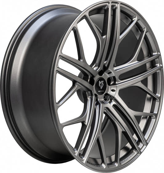 Mbdesign SF1 grau matt Alufelge 9.5x21 Zoll ET50 LK 5x130 ML71.55 – Bild 2