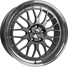 Mbdesign LV1 grau glänzend poliert Alufelge 8.5x19 Zoll ET35 LK 5x100 ML75