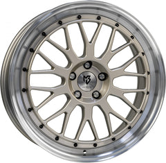 Mbdesign LV1 champagner glänzend poliert Alufelge 8.5x19 Zoll ET35 LK 5x112 ML75
