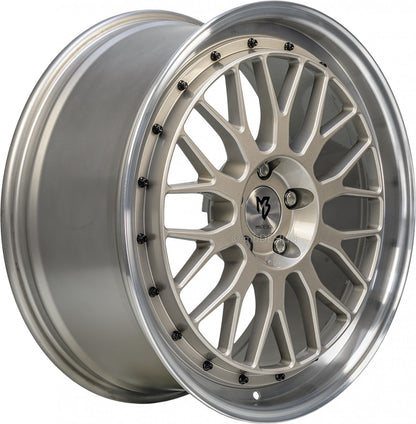 Mbdesign LV1 champagner glänzend poliert Alufelge 8.5x19 Zoll ET35 LK 5x112 ML75 – Bild 2
