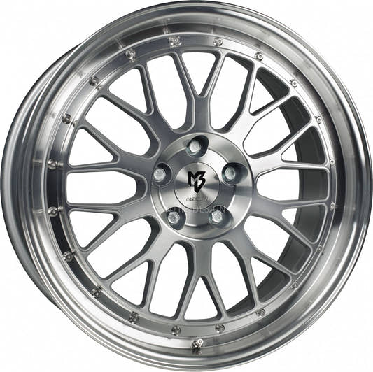 Mbdesign LV1 silber glänzend voll poliert Alufelge 8.5x20 Zoll ET45 LK 5x112 ML66.5