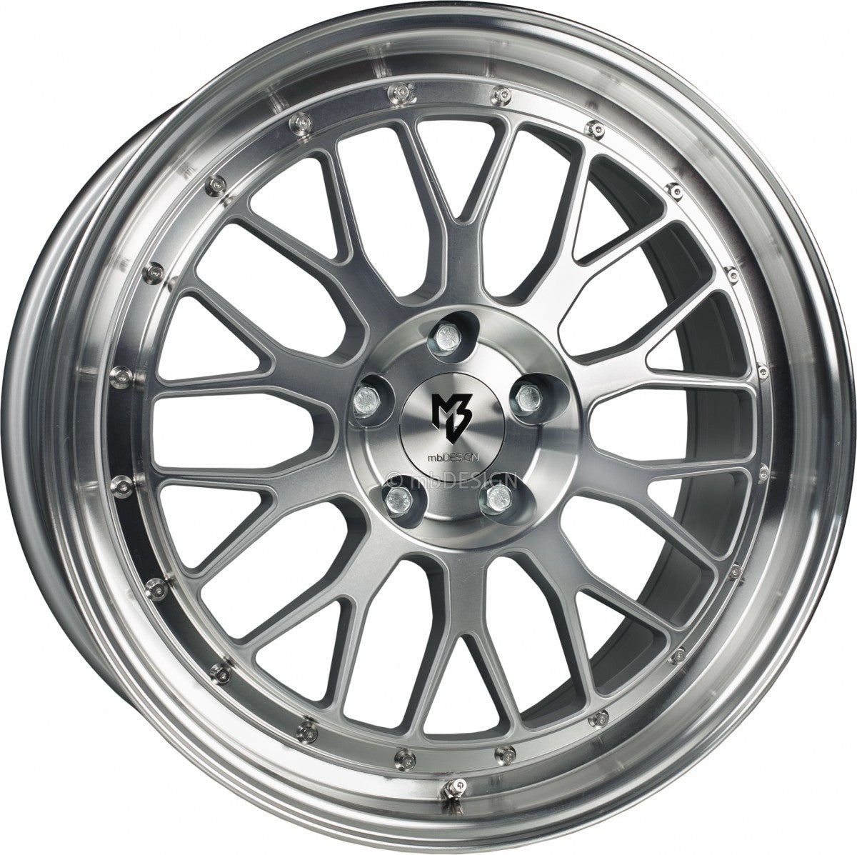 Mbdesign LV1 silber glänzend voll poliert Alufelge 9x20 Zoll ET35 LK 5x112 ML66.5