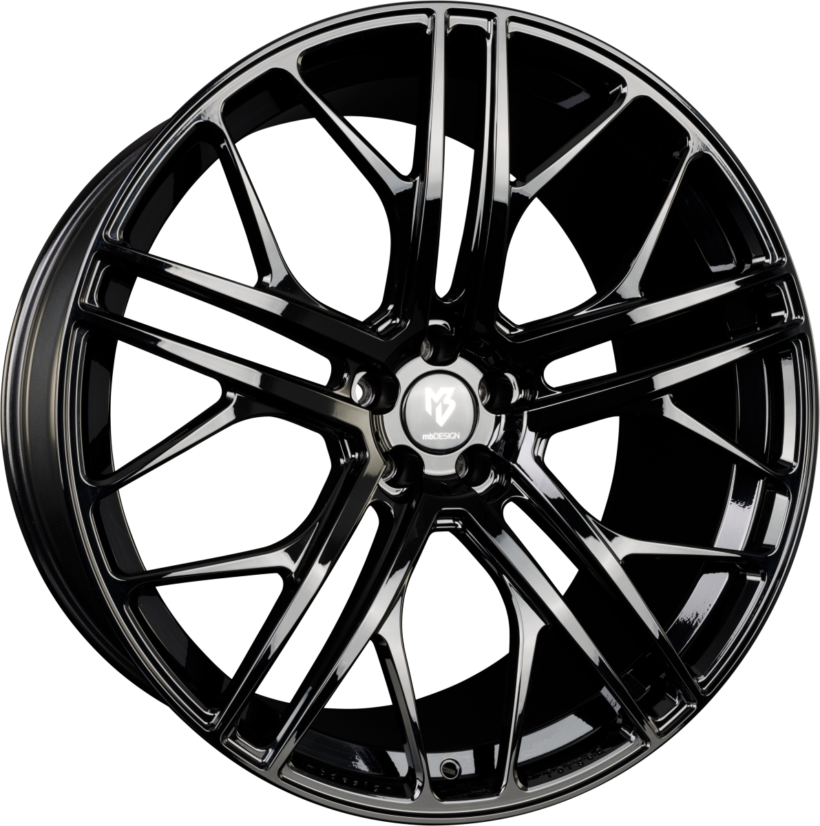 Mbdesign SF1 Forged Schwarz Glänzend (B3) Alufelge 9x20 Zoll ET40 LK 5x114.3 ML75 – Bild 2