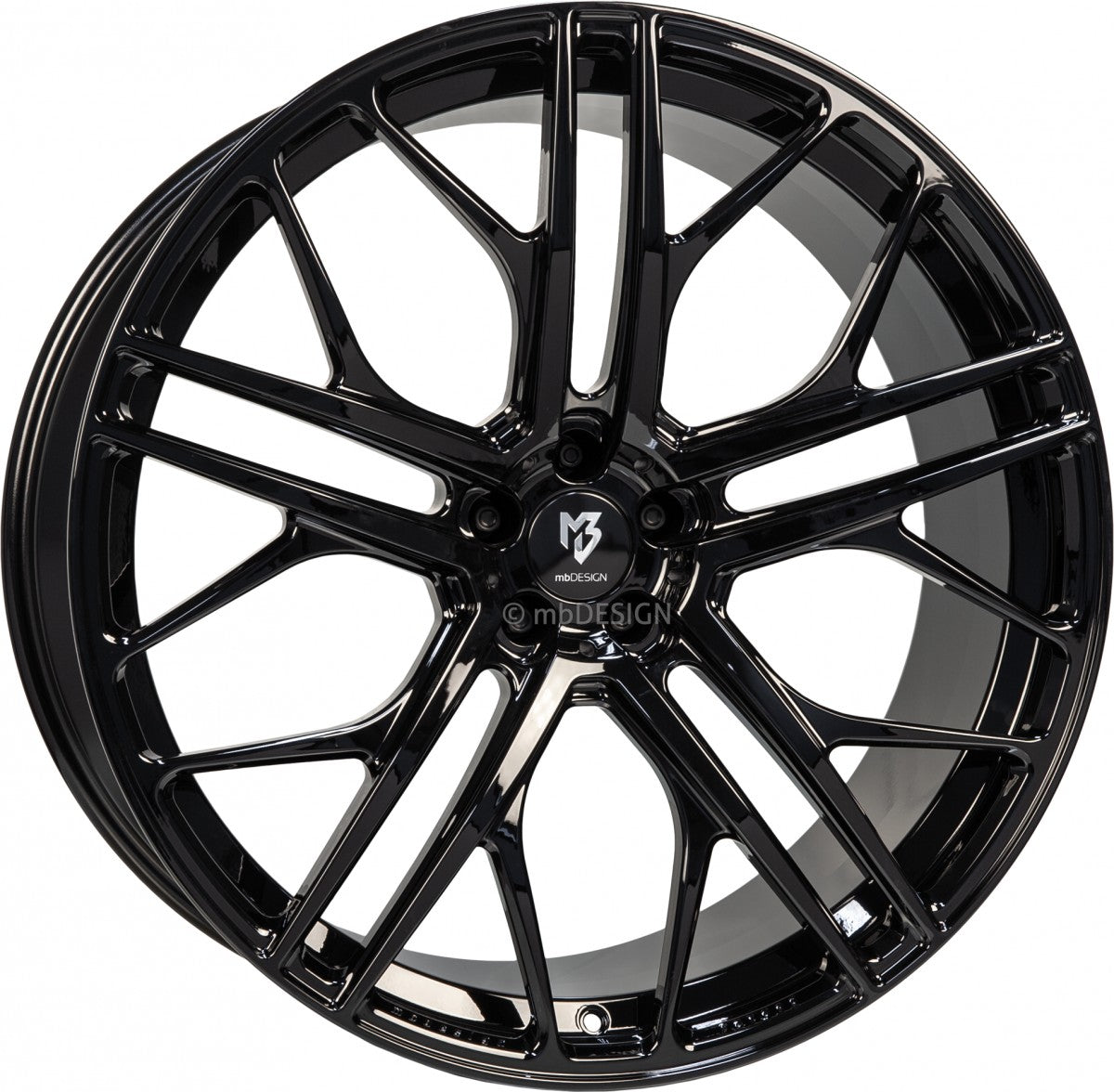 Mbdesign SF1 Forged Schwarz Glänzend (B3) Alufelge 9x20 Zoll ET52 LK 5x120 ML65.1