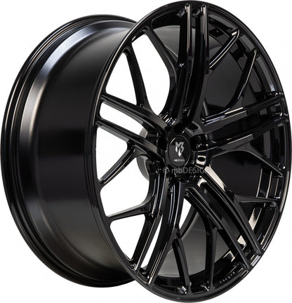Mbdesign SF1 Forged Schwarz Glänzend (B3) Alufelge 9x20 Zoll ET52 LK 5x120 ML65.1 – Bild 3