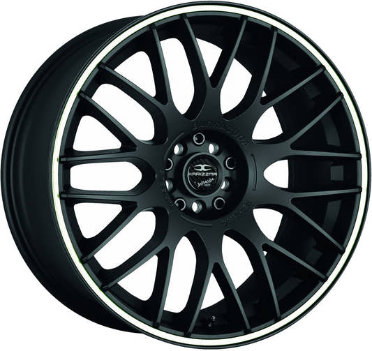 Barracuda Karizzma mattblack PureSports / Color Trim weiss 7.5x17 ET35 - LK5/100 ML73.1