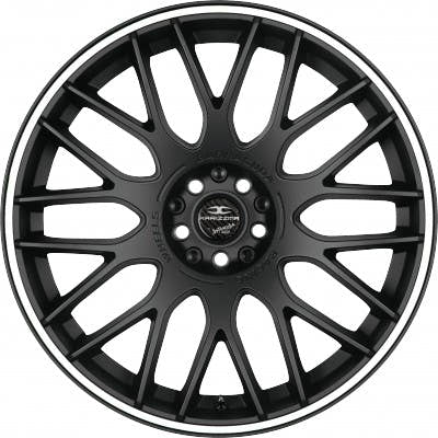 Barracuda Karizzma mattblack PureSports / Color Trim weiss Alufelge 8x18 Zoll ET38 LK 5x110 ML72.6 – Bild 2
