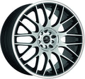 Barracuda Karizzma mattblack-polished / Color Trim weiss 8x18 ET38 - LK5/110 ML72.6