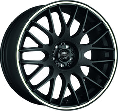 Barracuda Karizzma mattblack PureSports / Color Trim weiss Alufelge 8x18 Zoll ET45 LK 5x112 ML73.1