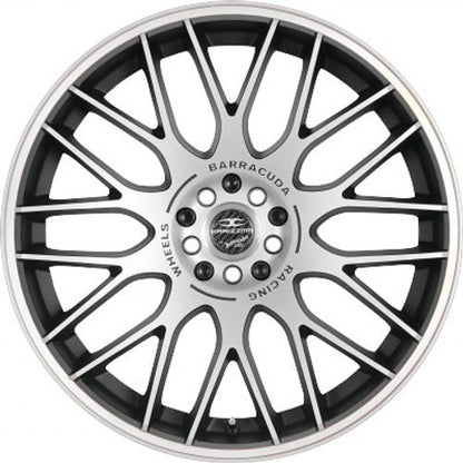 Barracuda Karizzma mattblack-polished / Color Trim weiss Alufelge 8x18 Zoll ET45 LK 5x112 ML73.1 – Bild 2