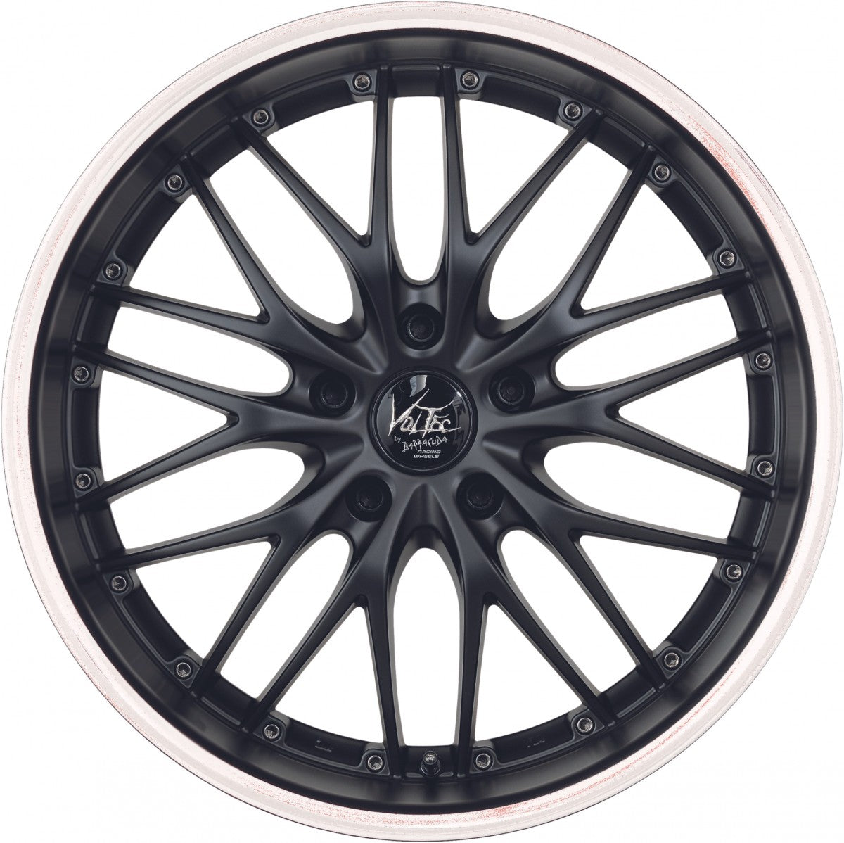 Barracuda Voltec T6 mattblack PureSports / Color Trim weiss 8x18 ET38 - LK4/100 ML73.1