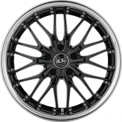 Barracuda Voltec T6 higloss black inox lip 8x18 ET32 - LK5/100 ML73.1
