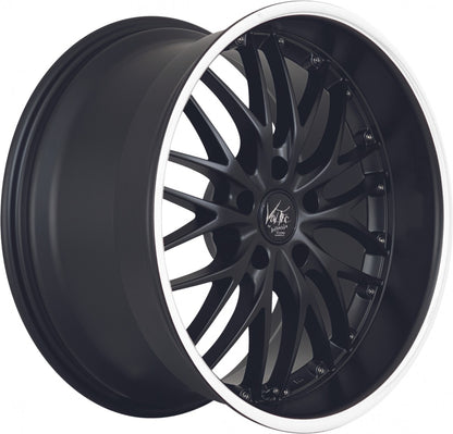 Barracuda Voltec T6 mattblack PureSports / Color Trim weiss 9x19 ET38 - LK5/120 ML72.6