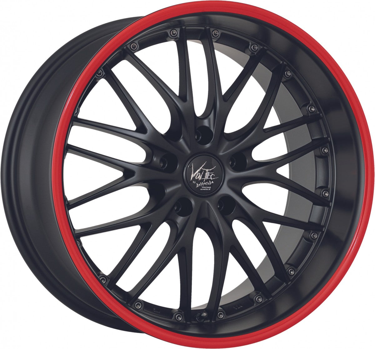 Barracuda Voltec T6 SUV mattblack PureSports / Color Trim rot 9x20 ET45 - LK5/120 ML65.1