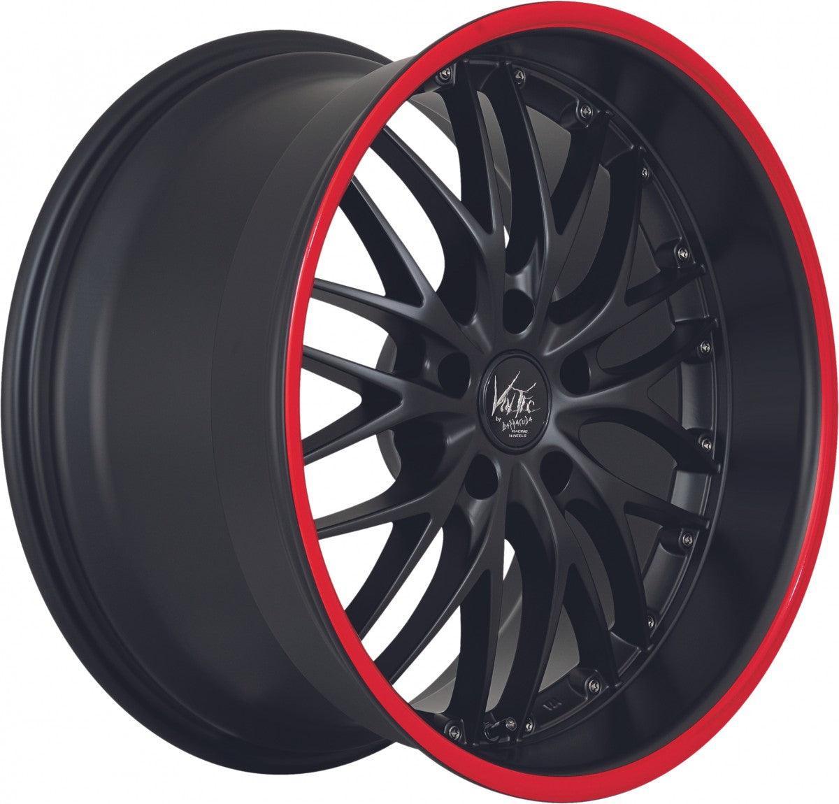 Barracuda Voltec T6 SUV mattblack PureSports / Color Trim rot 9x20 ET45 - LK5/120 ML65.1