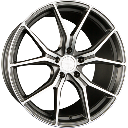 Barracuda Inferno higloss-gunmetal-polished Alufelge 8.5x19 Zoll ET45 LK 5x112 ML73.1 – Bild 4