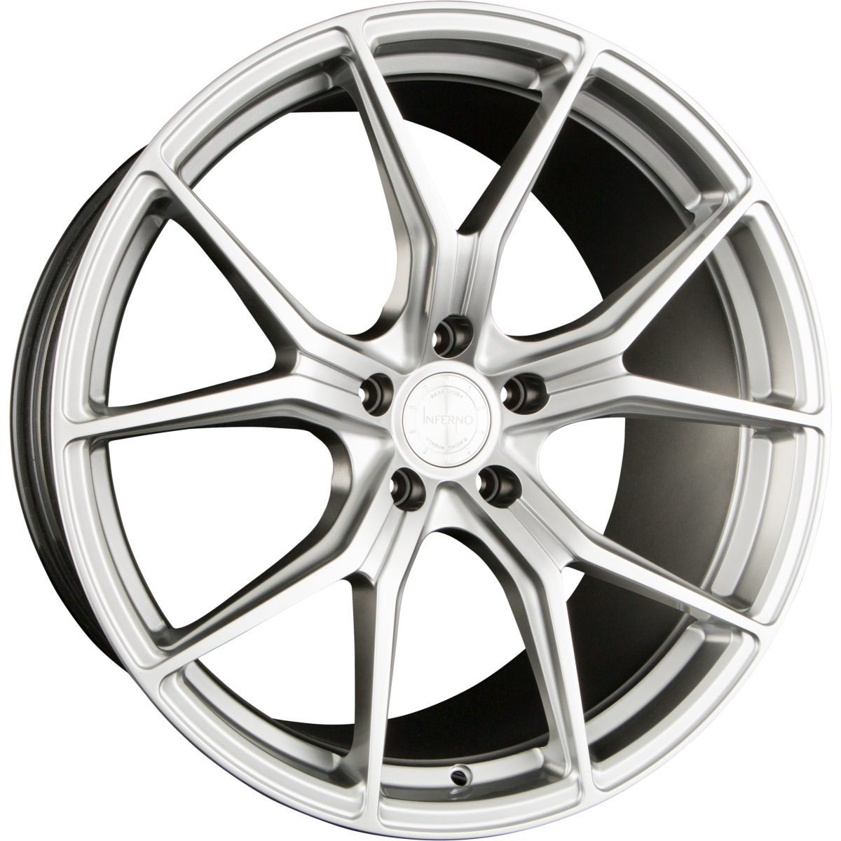 Barracuda Inferno Silver Alufelge 10x20 Zoll ET40 LK 5x114.3 ML73.1 – Bild 2