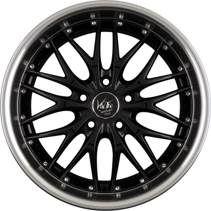 Barracuda Voltec T6 Highgloss Black Inox Lip Alufelge 8x19 Zoll ET40 LK 5x114.3 ML73.1