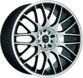 Barracuda Karizzma mattblack-polished / Color Trim weiss - DS30 Alufelge 8x18 Zoll ET8 LK 4x100 ML73.1