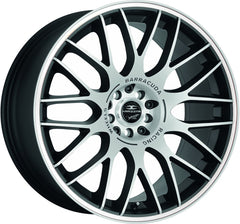 Barracuda Karizzma mattblack-polished / Color Trim weiss - DS30 Alufelge 8x18 Zoll ET8 LK 4x100 ML73.1