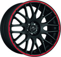 Barracuda Karizzma mattblack PureSports / Color Trim rot - DS3 8x18 ET35 - LK5/110 ML72.6