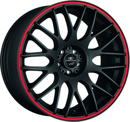 Barracuda Karizzma mattblack PureSports / Color Trim rot - DS3 8x18 ET35 - LK5/110 ML72.6