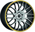 Barracuda Karizzma mattblack-polished / Color Trim gelb - DS3 8x18 ET35 - LK5/110 ML72.6