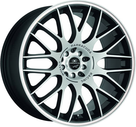 Barracuda Karizzma mattblack-polished / Color Trim weiss - DS3 8x18 ET35 - LK5/110 ML72.6