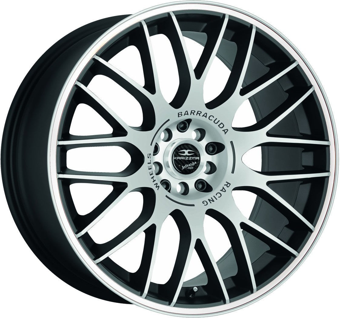Barracuda Karizzma mattblack-polished / Color Trim weiss - DS3 8x18 ET35 - LK5/110 ML72.6