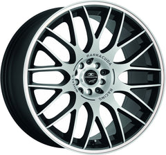Barracuda Karizzma mattblack-polished / Color Trim weiss - DS3 Alufelge 8x18 Zoll ET35 LK 5x110 ML72.6