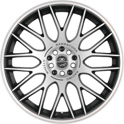 Barracuda Karizzma mattblack-polished / Color Trim weiss - DS3 8x18 ET35 - LK5/110 ML72.6