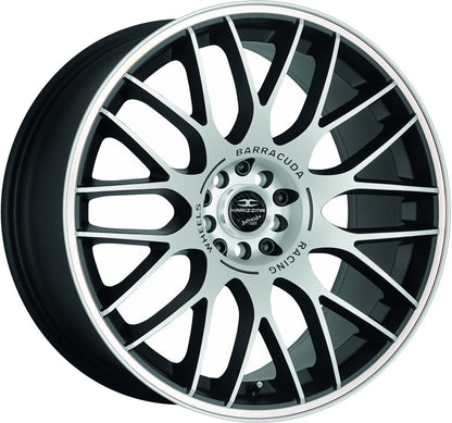 Barracuda Karizzma mattblack-polished / Color Trim weiss - DS5 Alufelge 8x18 Zoll ET40 LK 5x112 ML73.1