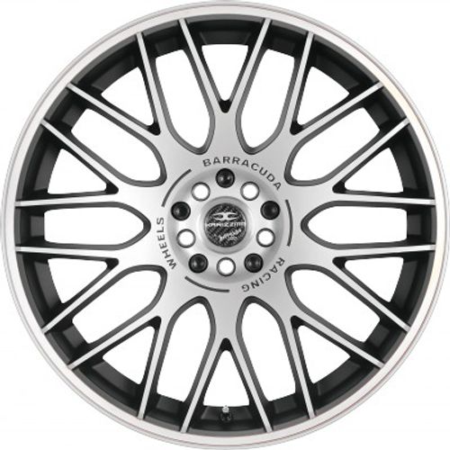 Barracuda Karizzma mattblack-polished / Color Trim weiss - DS5 Alufelge 8x18 Zoll ET40 LK 5x112 ML73.1 – Bild 2