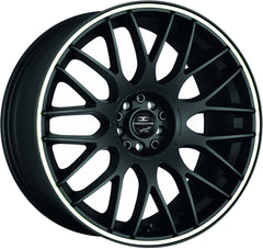 Barracuda Karizzma mattblack PureSports / Color Trim weiss - DS10 Alufelge 8.5x19 Zoll ET28 LK 5x110 ML72.6