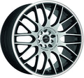 Barracuda Karizzma mattblack-polished / Color Trim weiss - DS10 Alufelge 8.5x19 Zoll ET28 LK 5x110 ML72.6