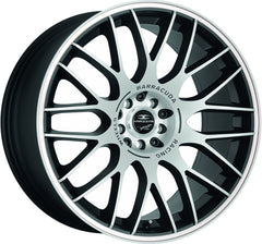 Barracuda Karizzma mattblack-polished / Color Trim weiss - DS10 Alufelge 8.5x19 Zoll ET28 LK 5x110 ML72.6