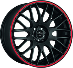Barracuda Karizzma mattblack PureSports / Color Trim rot - DS15 Alufelge 8.5x19 Zoll ET23 LK 5x110 ML72.6